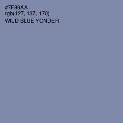 #7F89AA - Wild Blue Yonder Color Image